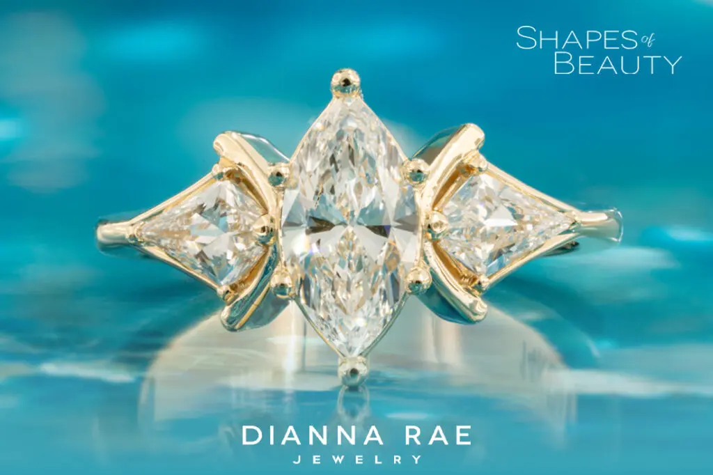 Soaring - Kite and Marquise Diamond Ring