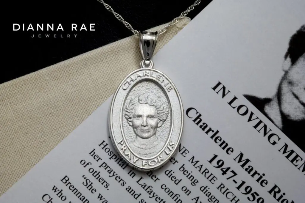 Charlene Richard Medal - Sterling Silver Women's Chain