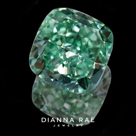 2-Light-Green-Cushion-Diamond_DRJ-Logo-1-scaled
