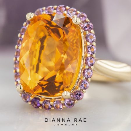 200-00400_DRJ3097_Cushion-Cut-Mexican-Fire-Opal-And-Amethyst-Cluster-Ring_02-1-1-scaled