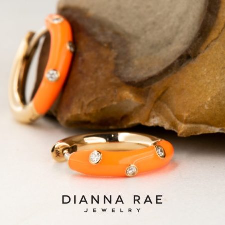 425-00063_EAR-136_Neon-Orange-Diamond-Enamel-Hoop_01-scaled-1-1