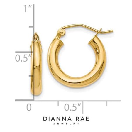 425-00081-QG-10LE115-Leslies-Polished-Hinge-Hoop-Earrings-4-1