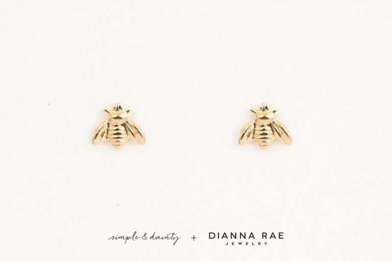 Honey Bee Stud Earrings