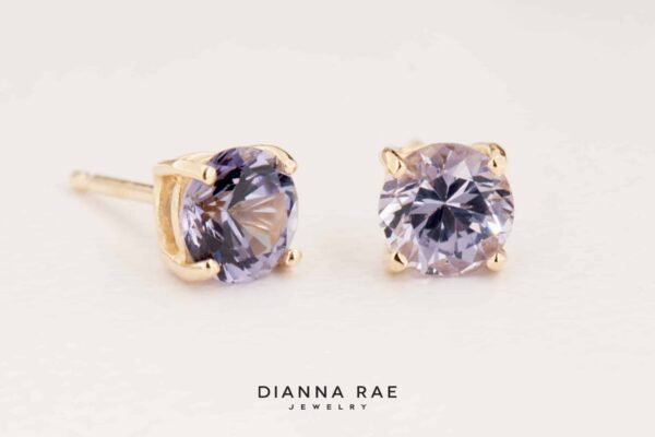 14kt Rose Gold Tanzanite & Sapphire Pendant - Dianna Rae Jewelry