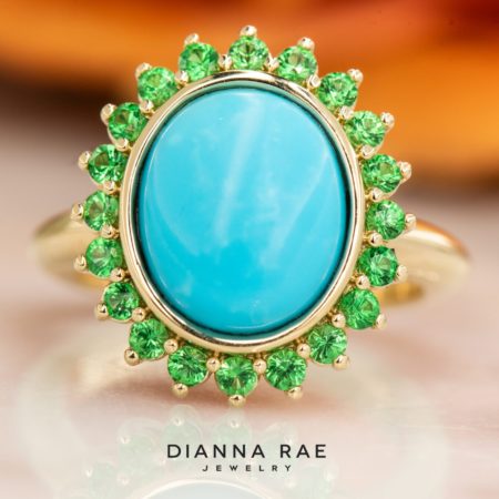 DRJ3037_200-00384_YG-Turquoise-Ring-With-Tsavorite-Garnet-Halo_03-1-1-scaled