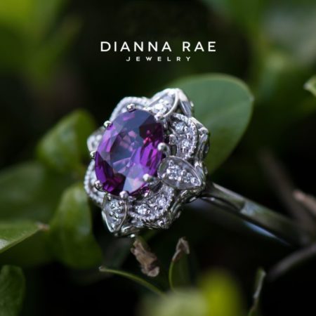 DRJ_DRJB04_White-Gold-Purple-Garnet-Ring-with-Floral-Design-Diamond-Accents-and-Milgrain-Detail_01-1-1024x683-1