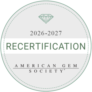 American Gem Society 2026-2027 Recertification