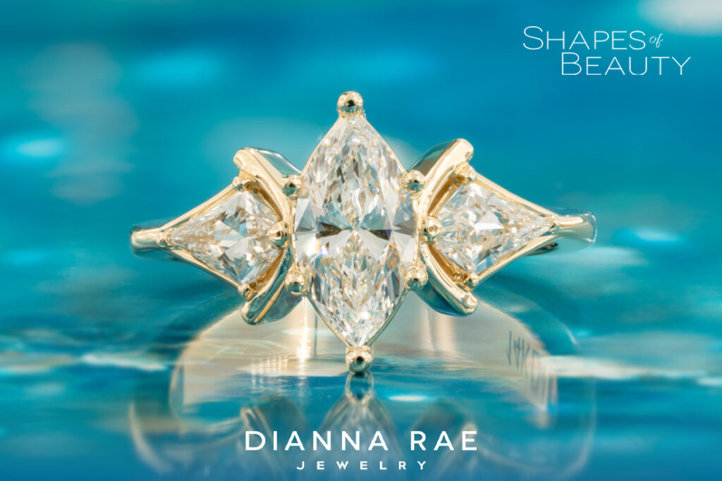 Soaring - Kite and Marquise Diamond Ring