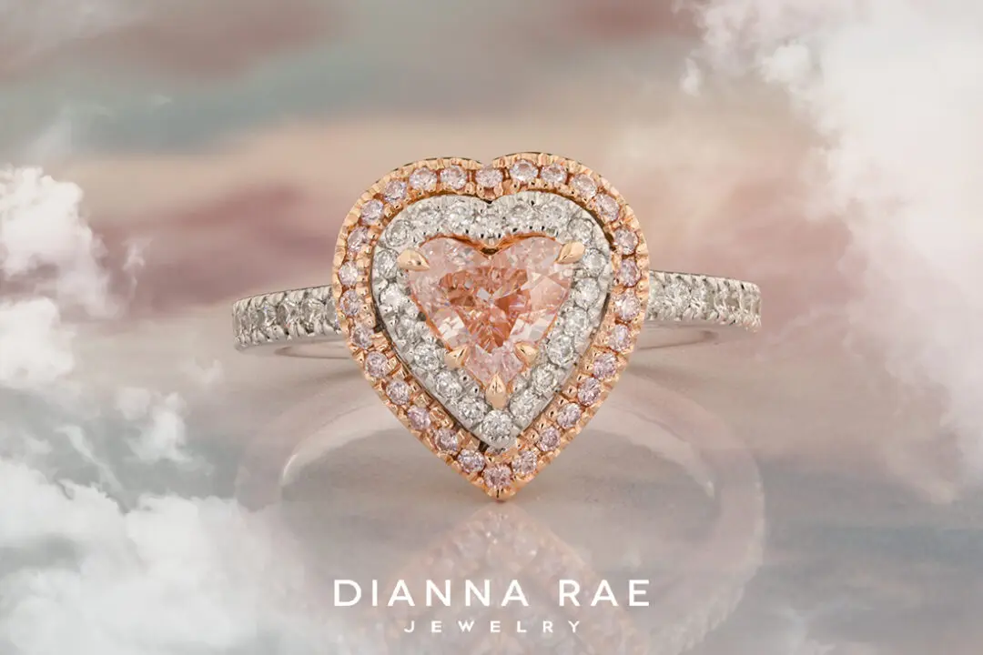 Pink Diamond Heart Ring