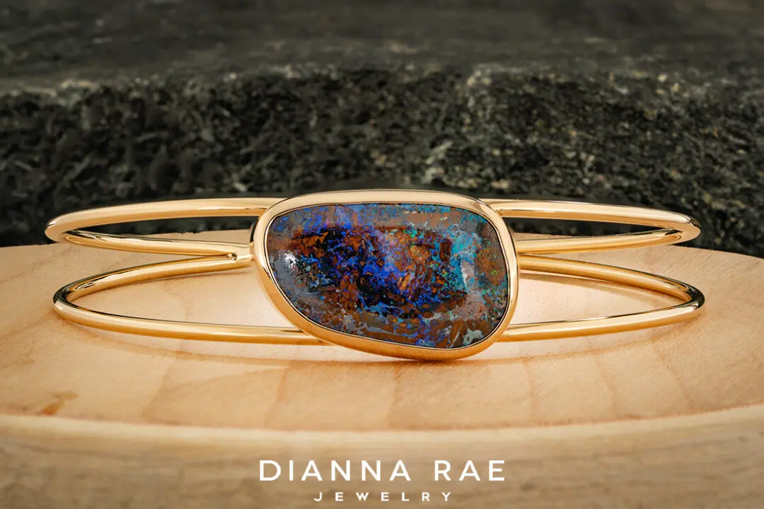 Yowah Opal 14Kt Custom Cuff Bracelet