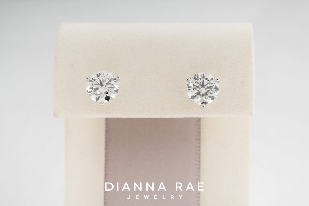 4.06 carat total weight Lab grown Diamond Studs