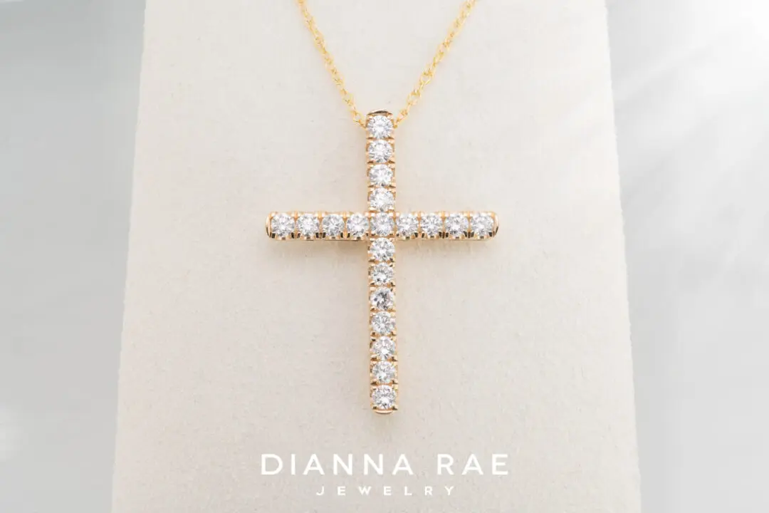 Large Diamond Cross Necklace