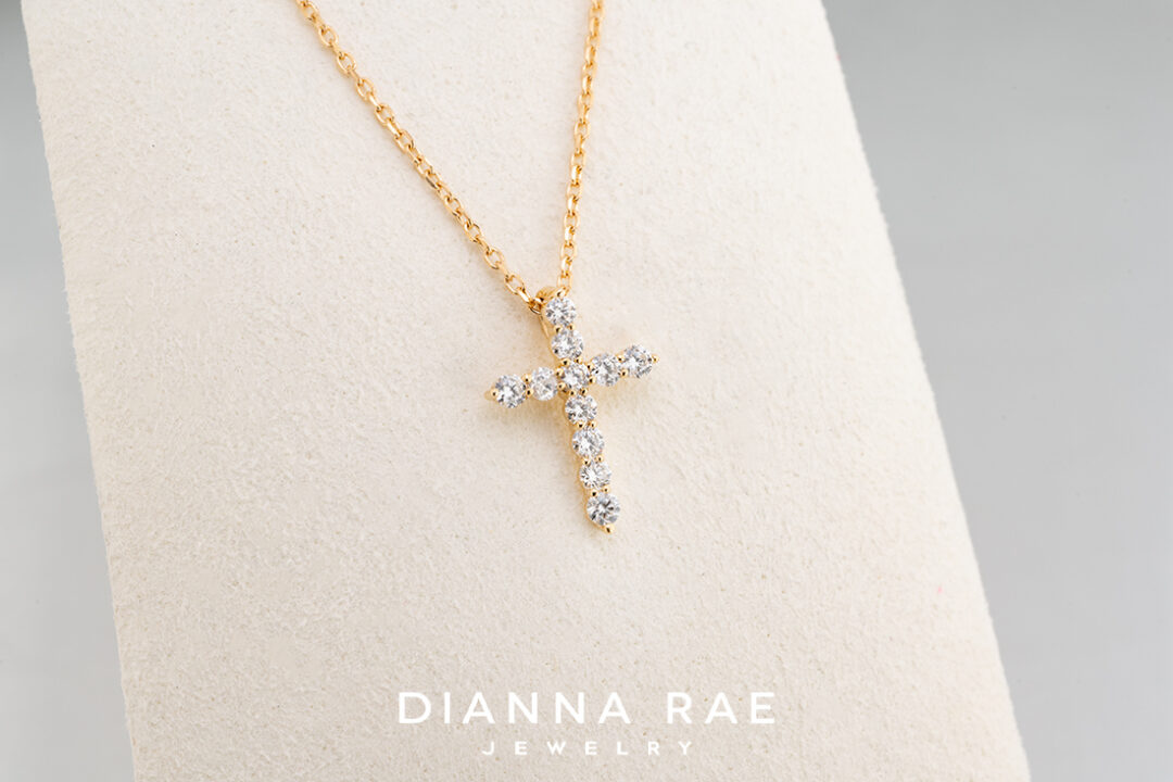 Small Diamond Cross Necklace