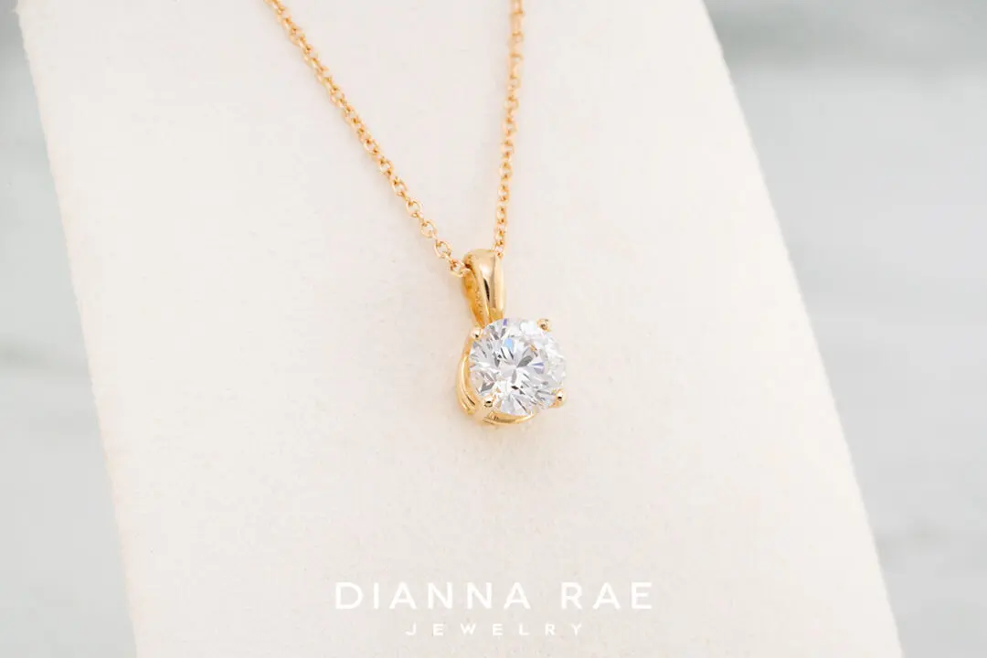 Solitaire 1.00 carat Lab grown Diamond Pendant