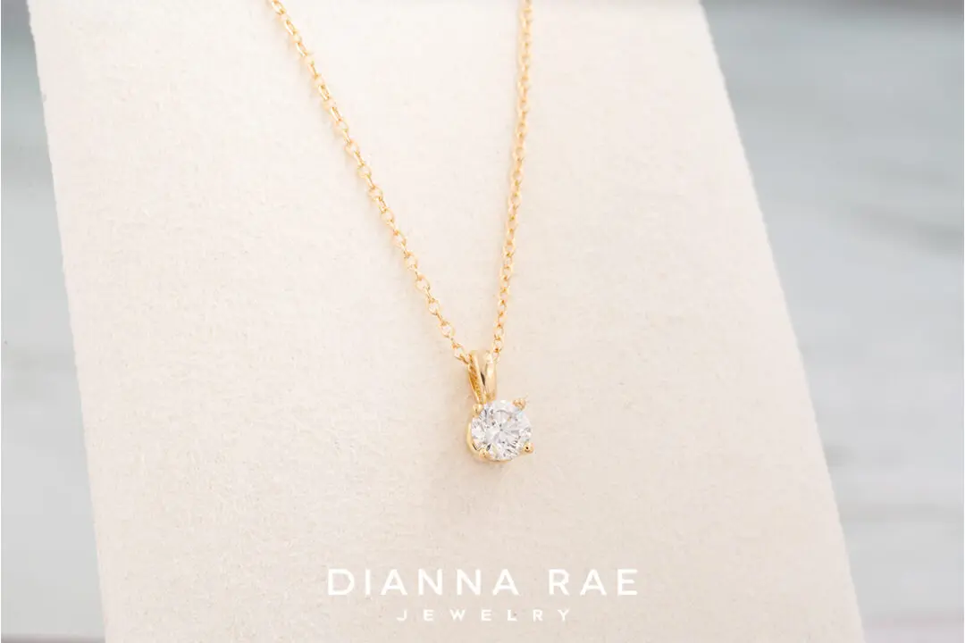 Solitaire .25 carat Lab grown Diamond Pendant