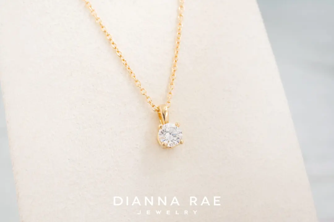 Solitaire .25 carat Lab grown Diamond Pendant