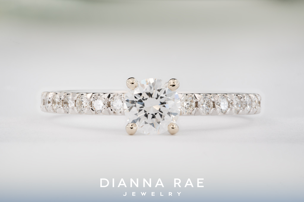 White Gold Diamond Engagement Ring