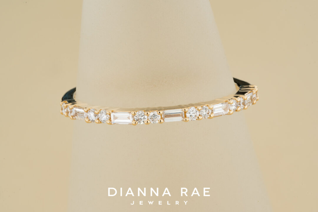 Baguette and Double Round Diamond Band