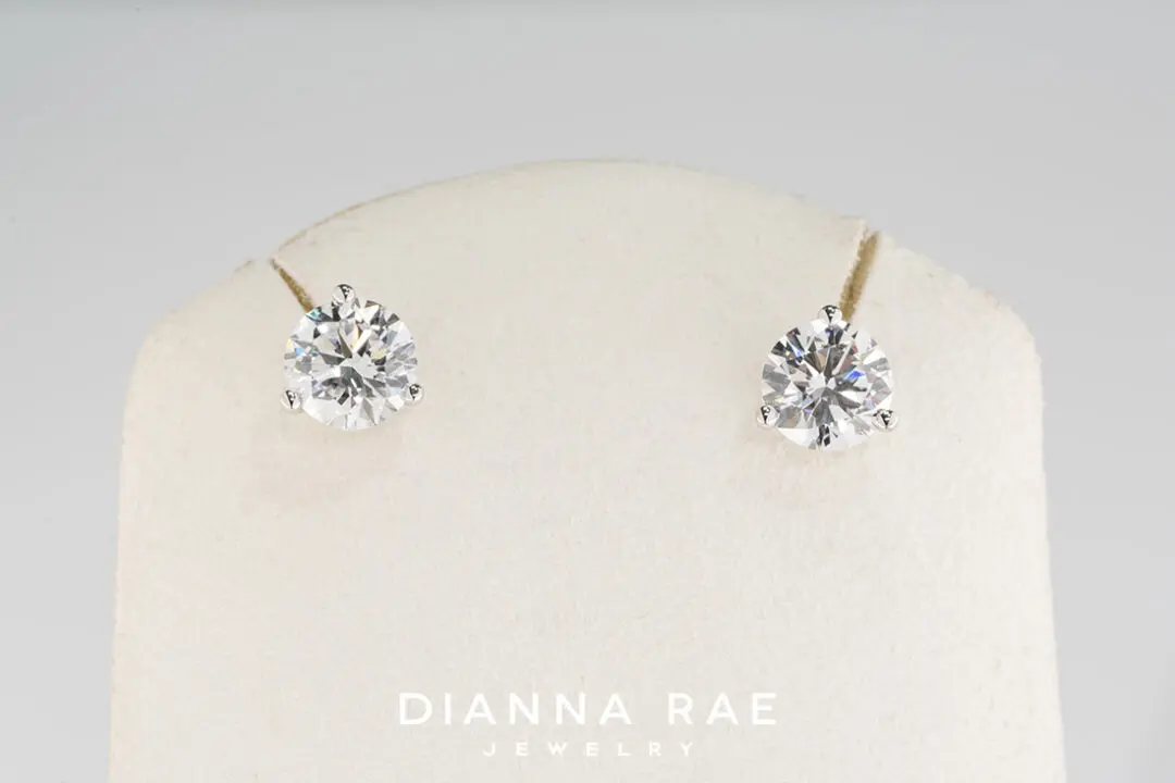 2.16Ct White Gold Diamond Studs