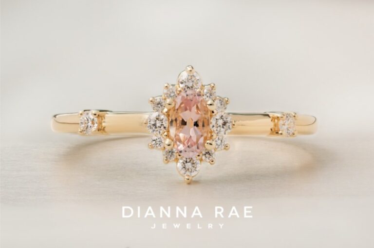 10K Yellow Gold Morganite Ring