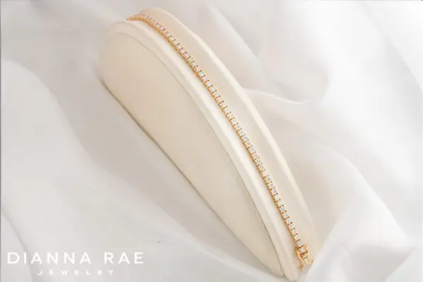Yellow Gold Diamond Tennis Bracelet
