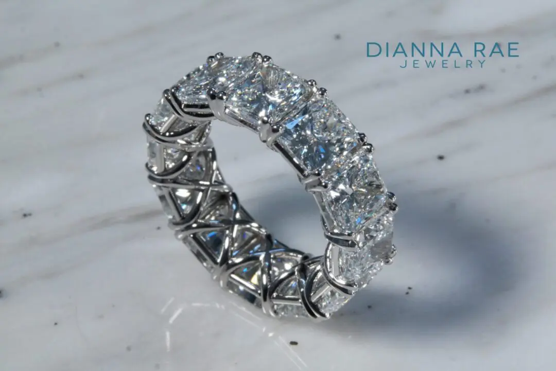 12 Carat Radiant Diamond Eternity Band