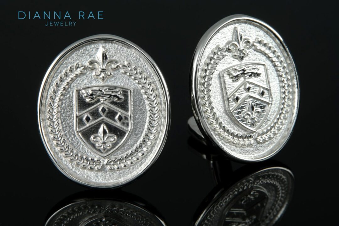 Sterling Silver Family Crest Cufflinks
