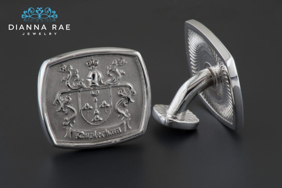 Sterling Silver Family Crest Cufflinks