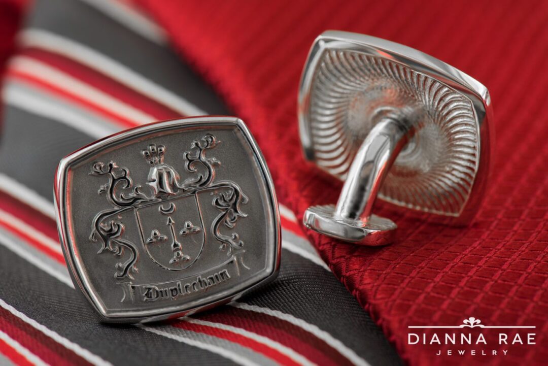 Sterling Silver Family Crest Cufflinks - Image 2