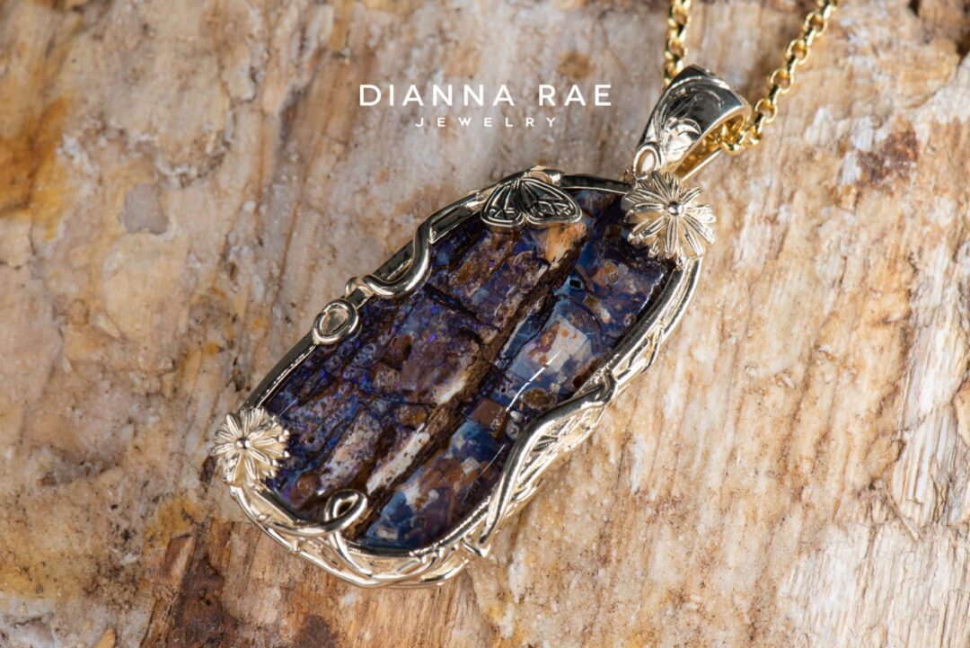 Nature-Inspired Koroit Boulder Opal Pendant - Image 2