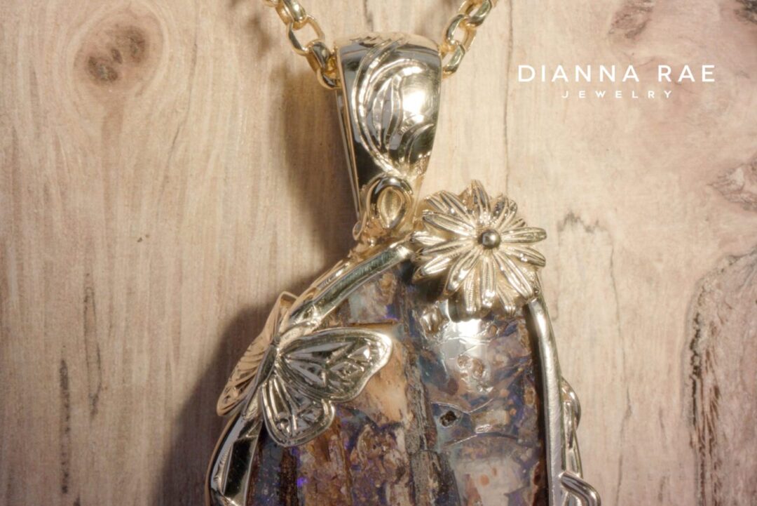 Nature-Inspired Koroit Boulder Opal Pendant - Image 4