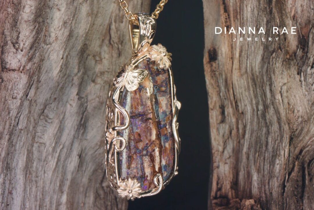 Nature-Inspired Koroit Boulder Opal Pendant - Image 5