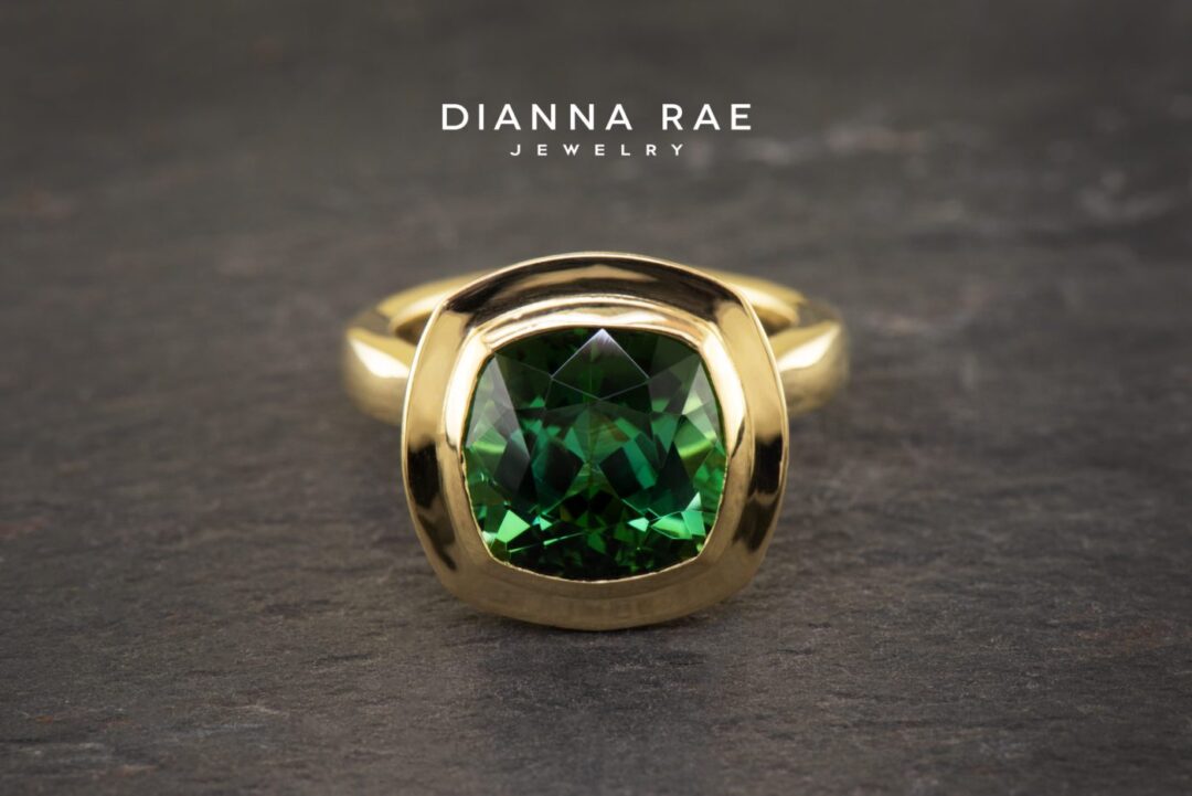 Yellow Gold Tourmaline Cocktail Ring