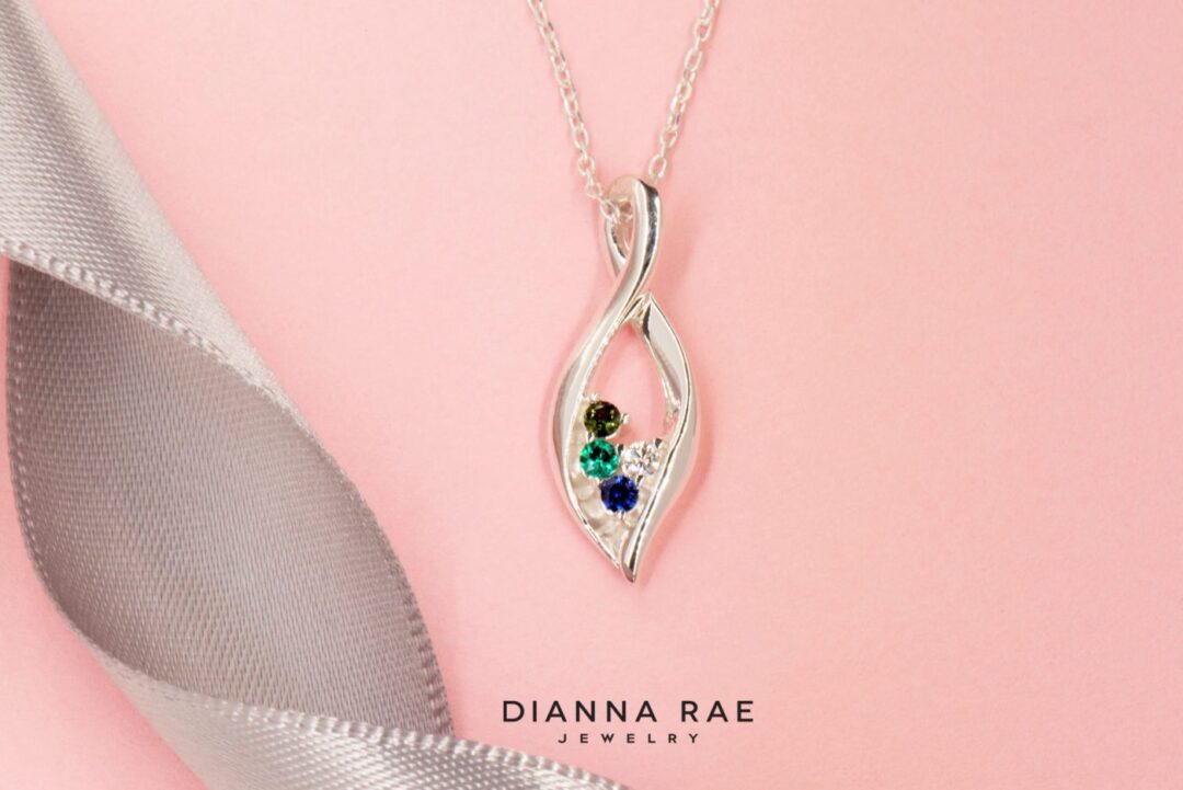 Sterling Silver Family Gemstone Pendant