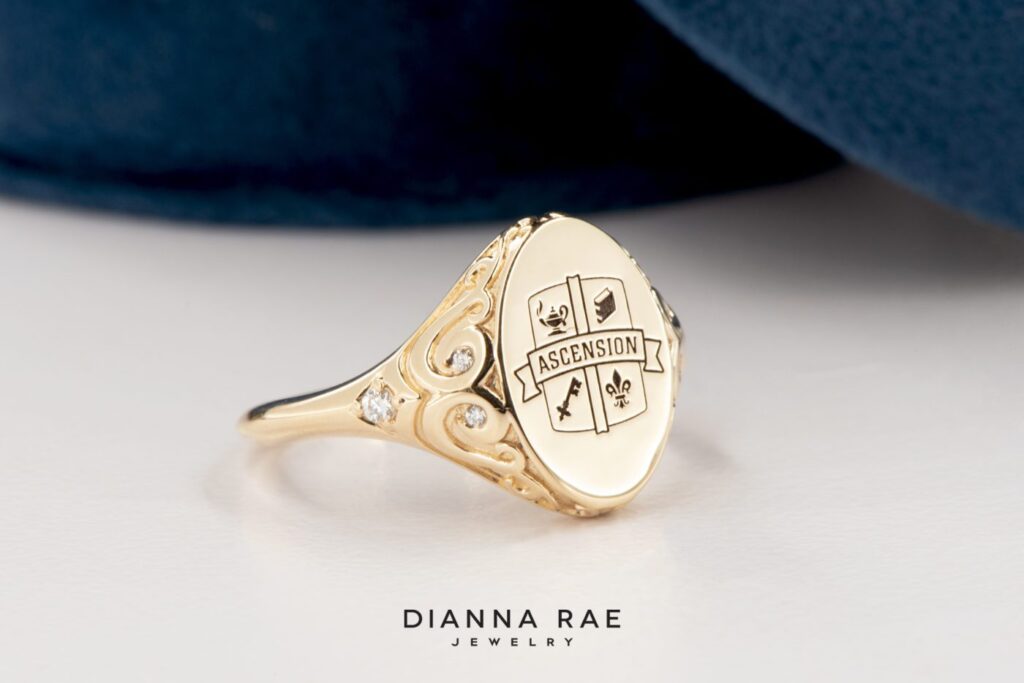 Women's Yellow Gold Signet Class Ring