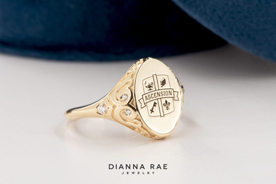 Women's Yellow Gold Signet Class Ring