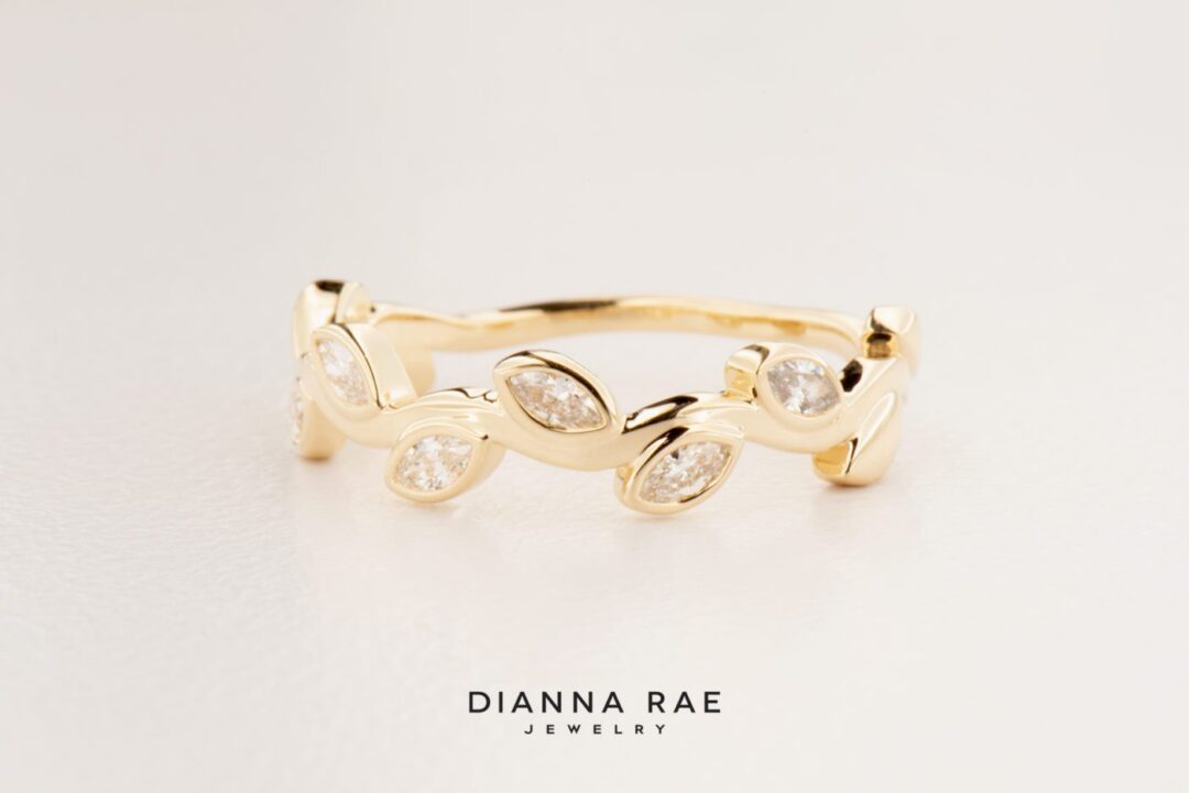 14K Marquise Diamond Vine Ring - Image 3
