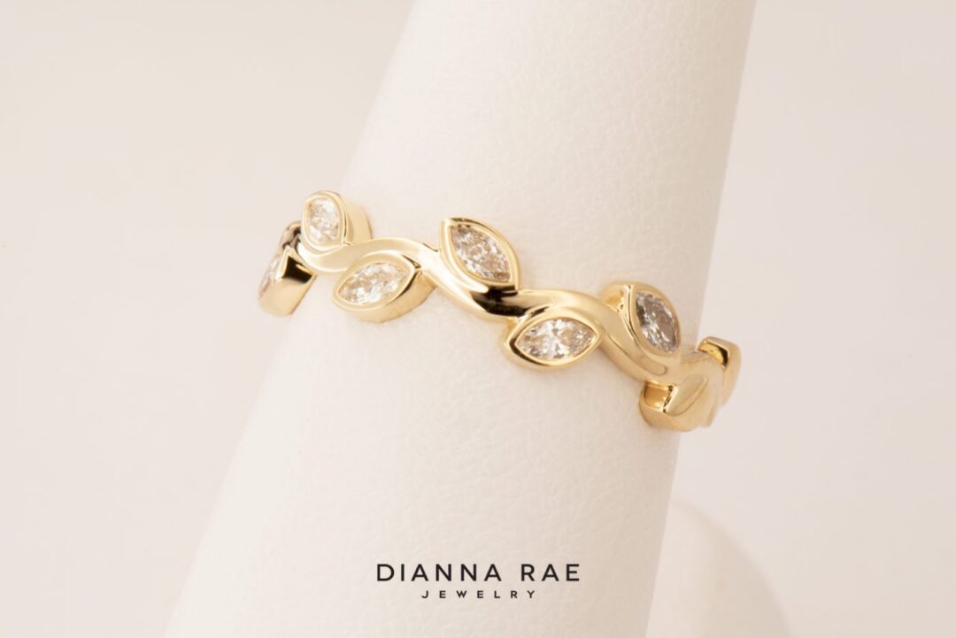 14K Marquise Diamond Vine Ring - Image 2