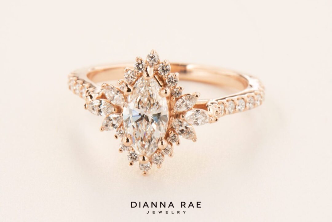 Orchid - Rose Gold Marquise Engagement Ring - Image 3