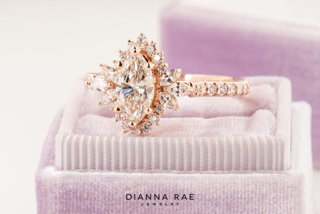 Orchid - Rose Gold Marquise Engagement Ring