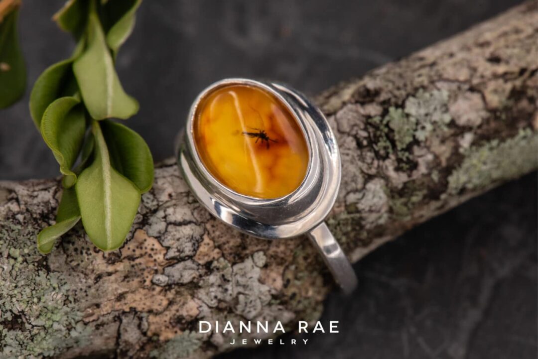 Sterling Silver Amber Ring - Image 4