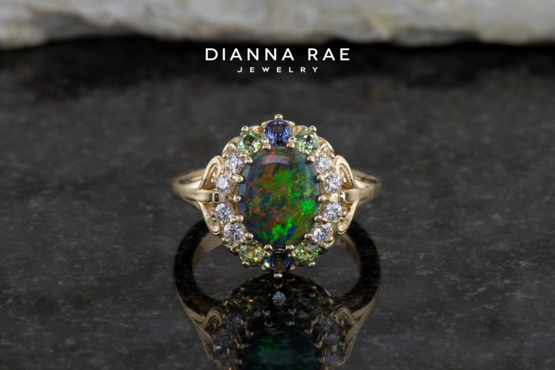 Tesla Green, Black Opal Ring - Image 5
