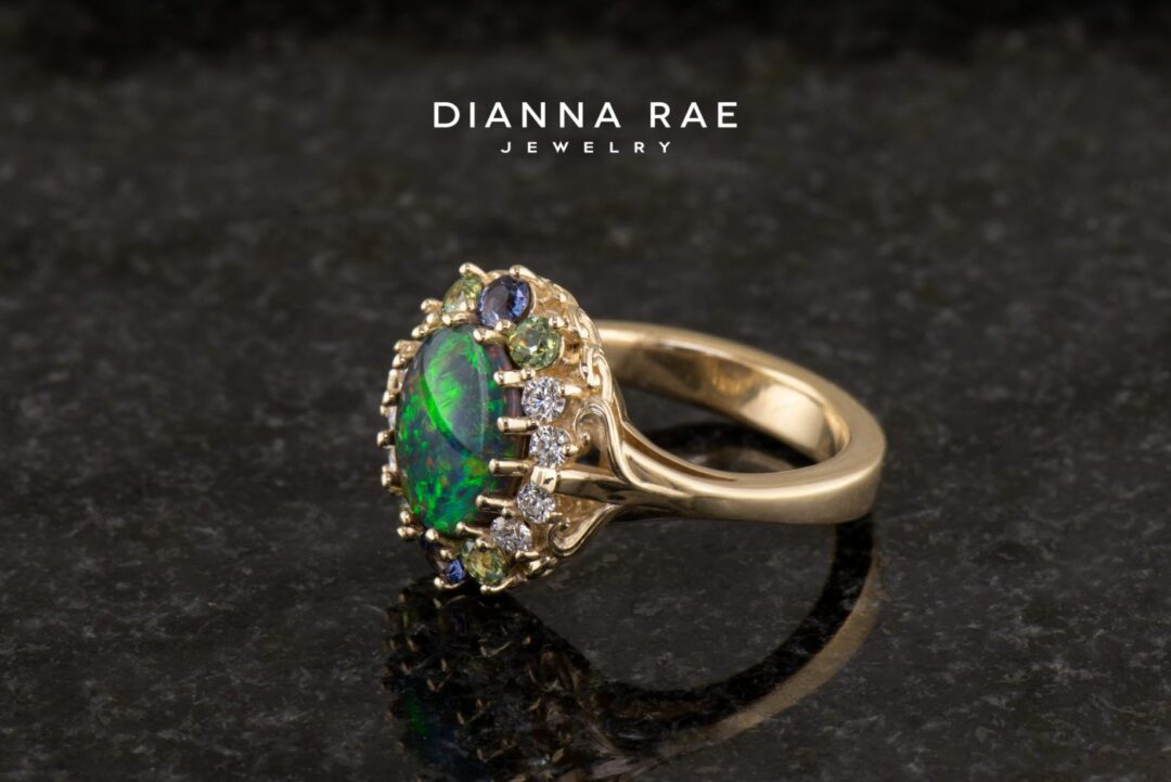 Tesla Green, Black Opal Ring - Image 8