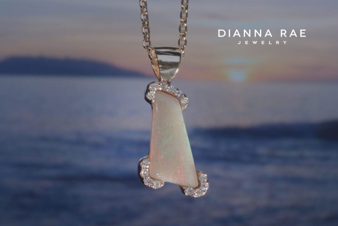 Opal Pendant With Diamond Accents - Image 3