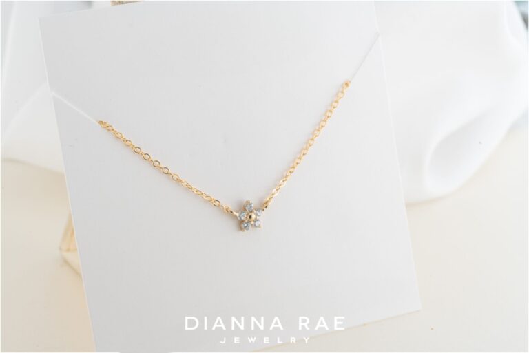 CZ Flower Necklace