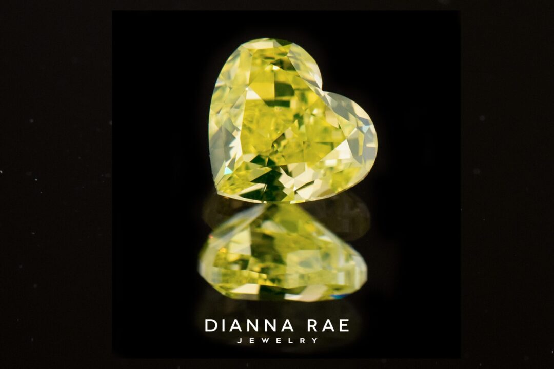 The Heart of Krypton - Natural Neon Yellow Heart Shaped Diamond - Image 3