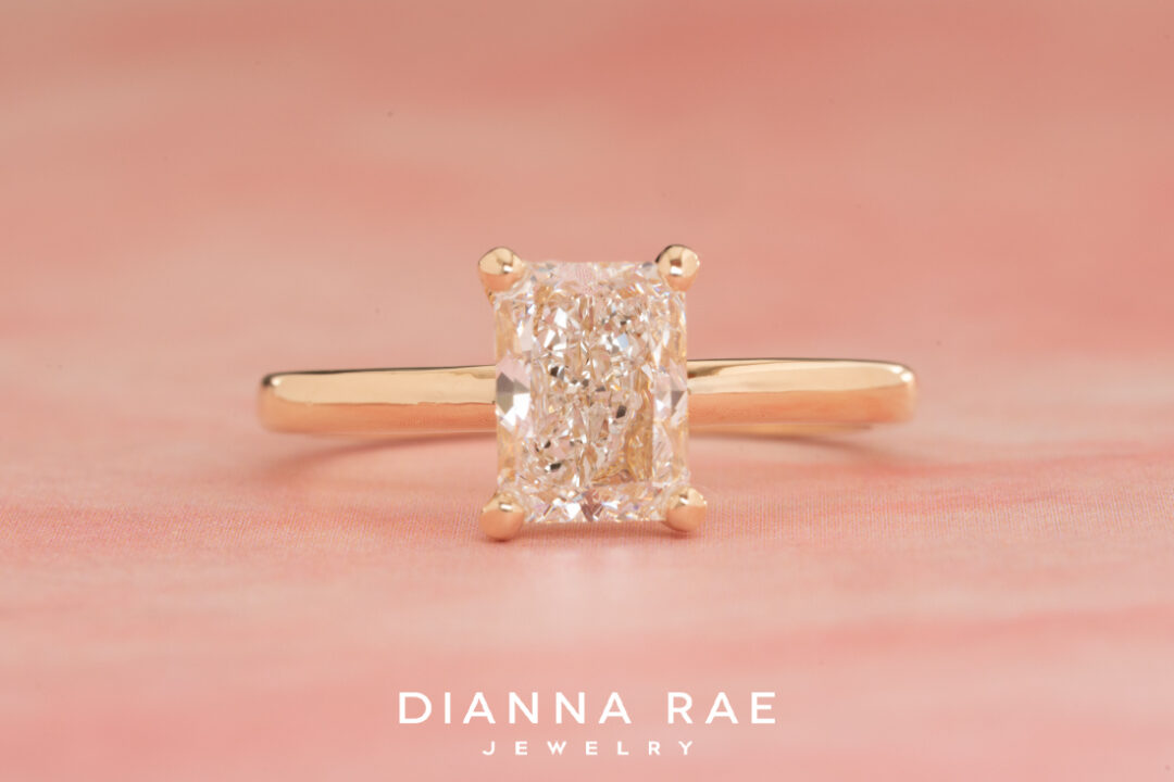 Radiant Diamond Solitaire Engagement Ring