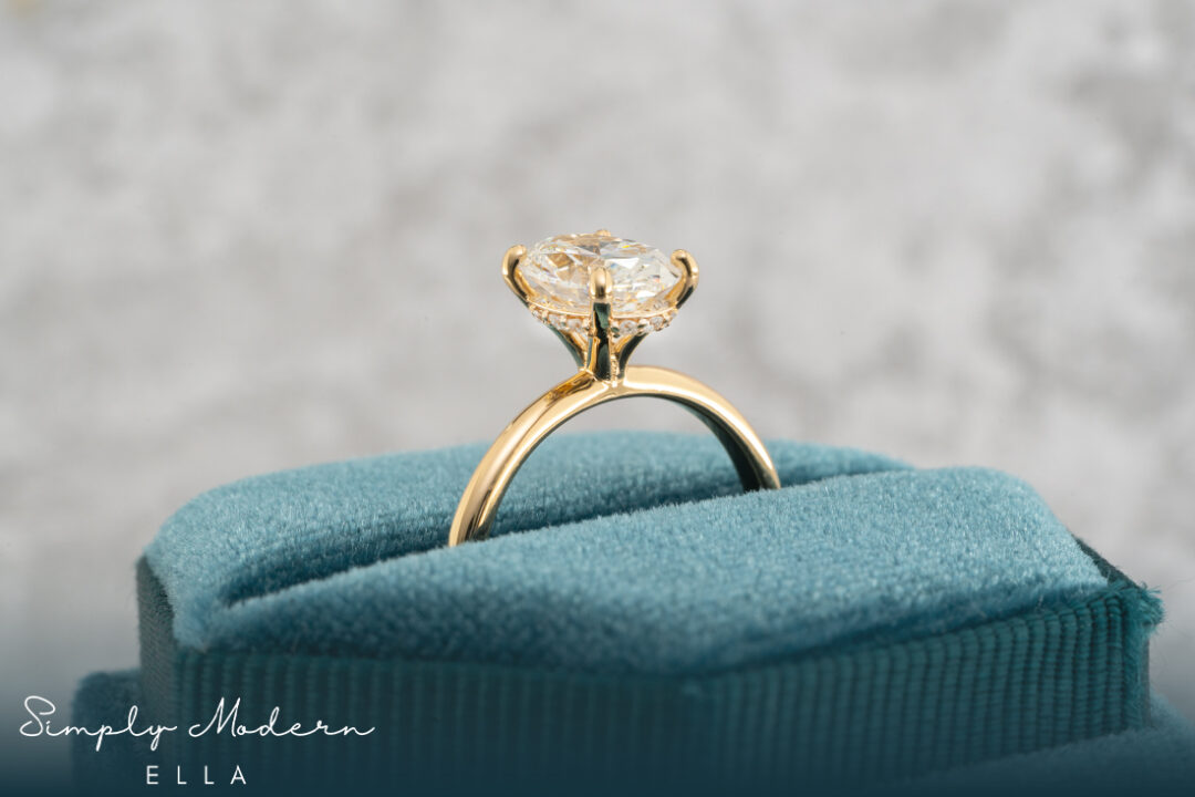 "Ella" Oval Engagement Ring - Image 2