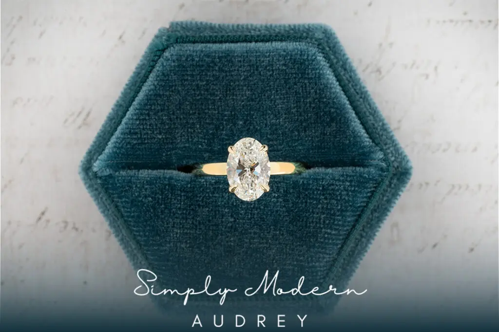 "Audrey" Oval Engagement Ring