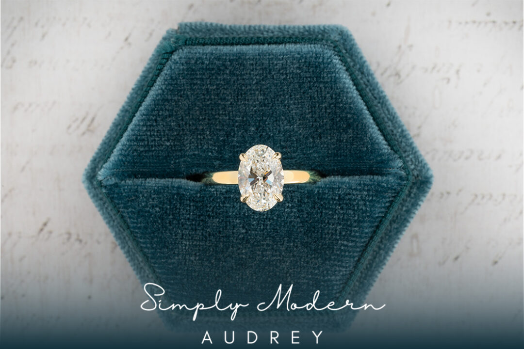 "Audrey" Oval Engagement Ring